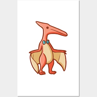 Cute pterodactyl, dino, dinosaur, pterodactyl Posters and Art